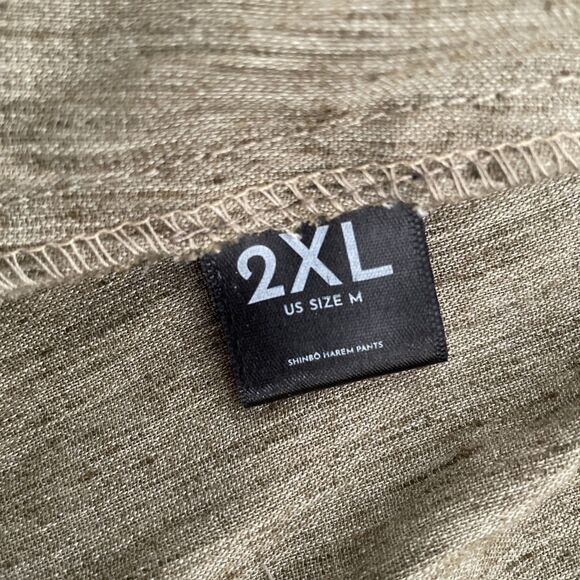 Jishinman Shinbo Pants Green Lightweight joggers US M (Jpn 2XL) See Measurement - Picture 6 of 7